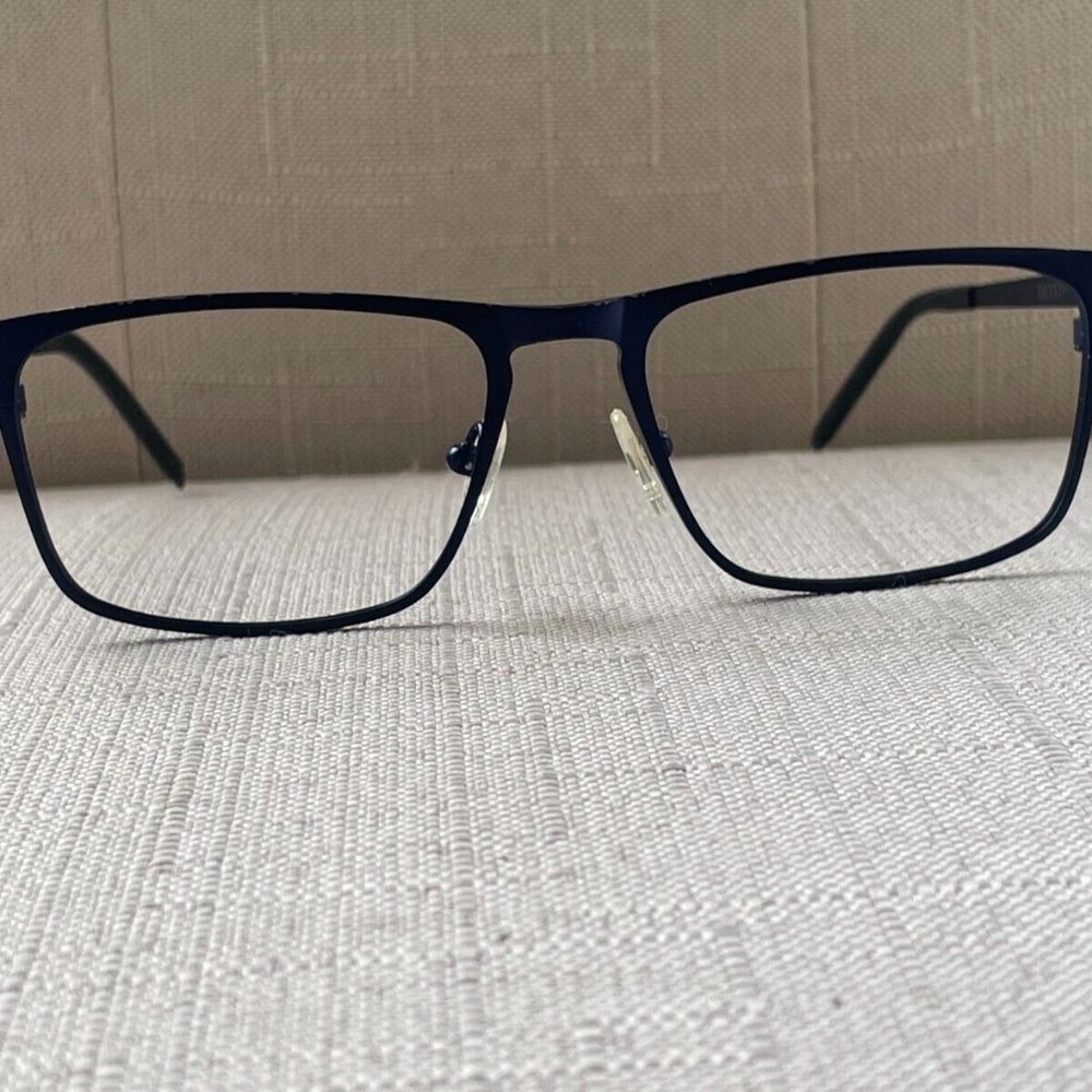 Zenni Eyeglasses Sunglasses Frame Navy Blue Tone Metal Glasses Frame - Picture 6 of 12